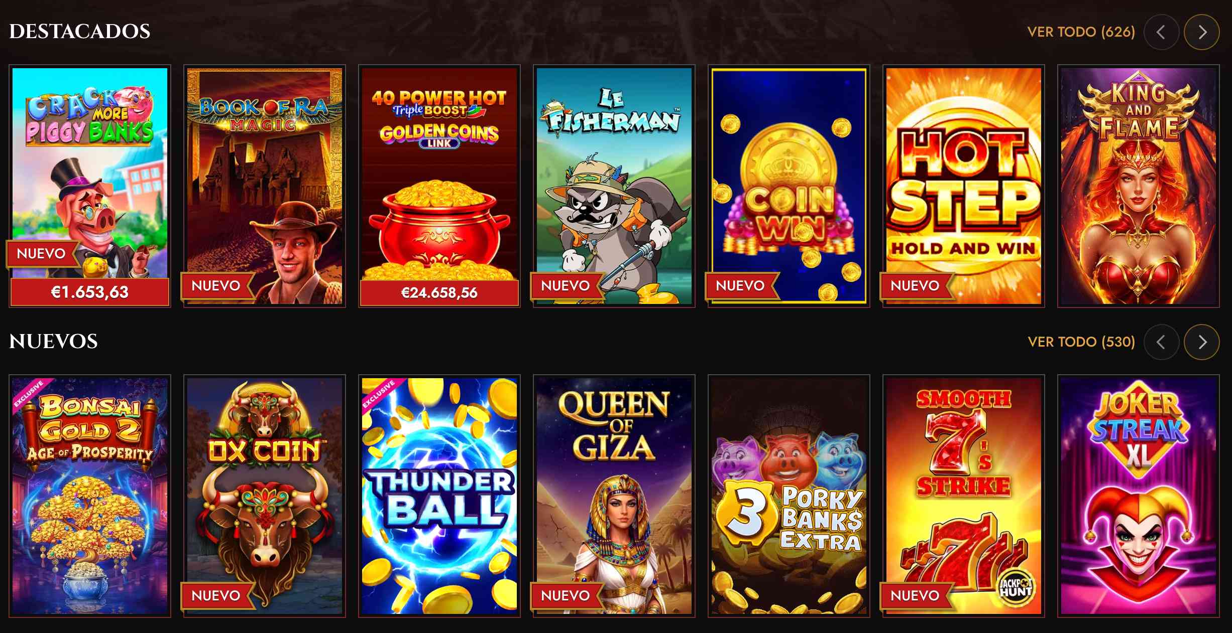 Legiano Casino Juegos